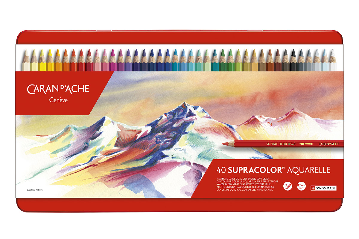 Caran d'Ache Supracolor Colouring Pencils 40 Pcs